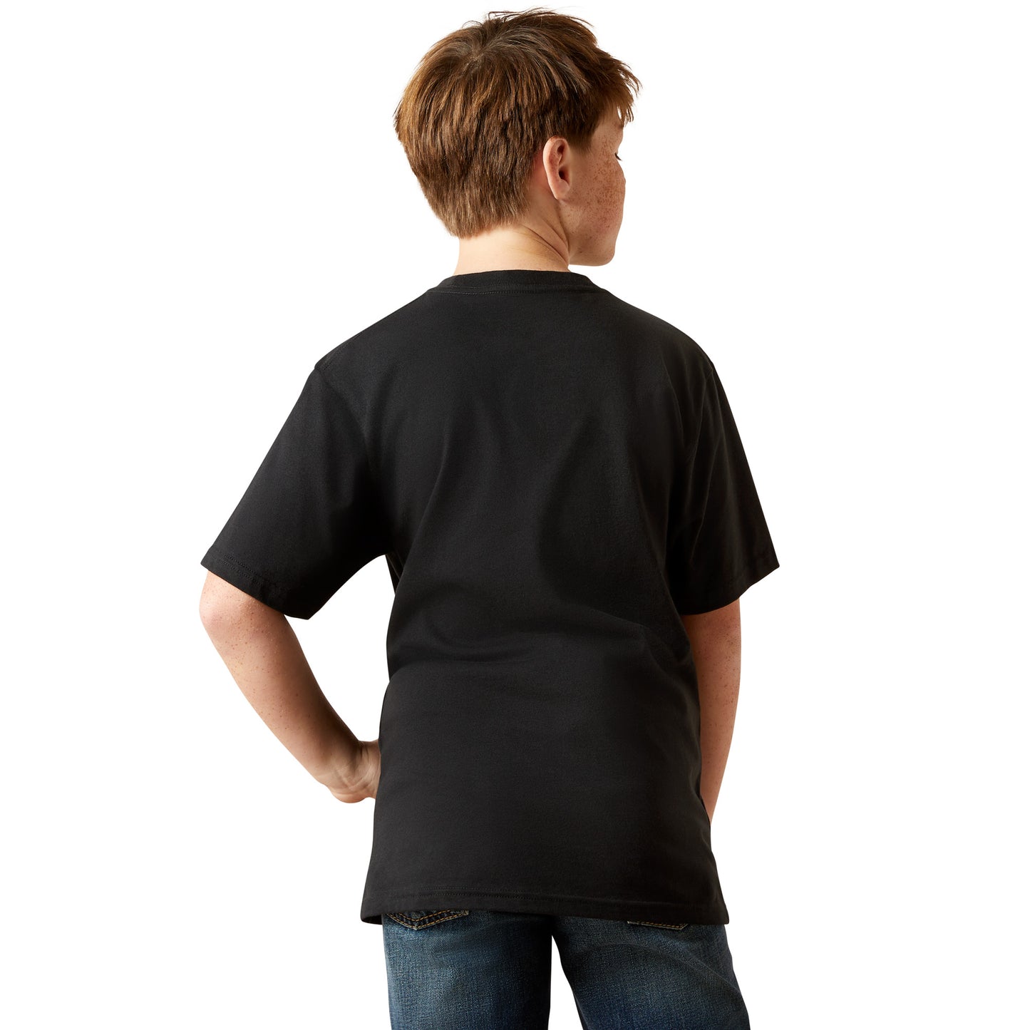 Ariat Youth Boy's Freedom Flag Black T-Shirt 10065980