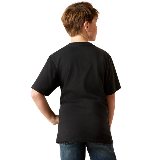 Ariat Youth Boy's Freedom Flag Black T-Shirt 10065980