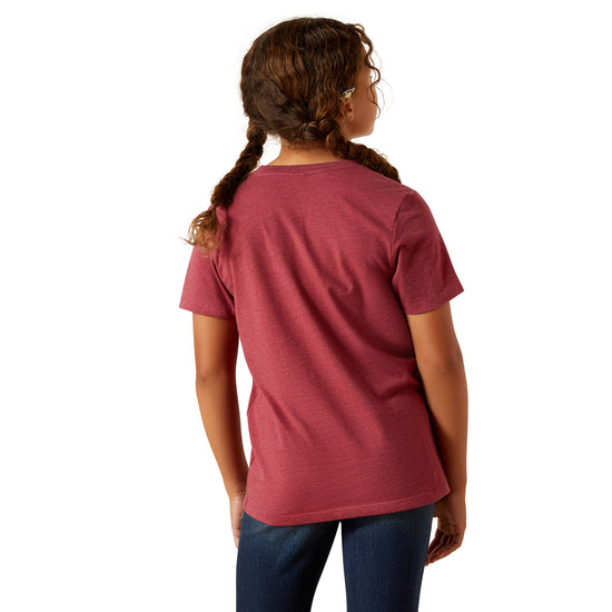 Ariat Youth Girl's Cardinal Red Grown Wild T-Shirt 10062919