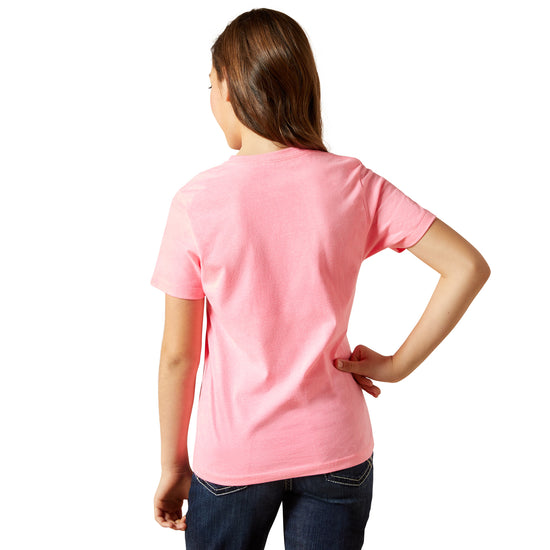 Ariat Youth Girl's Spur Script Pink Ice T-Shirt 10063748