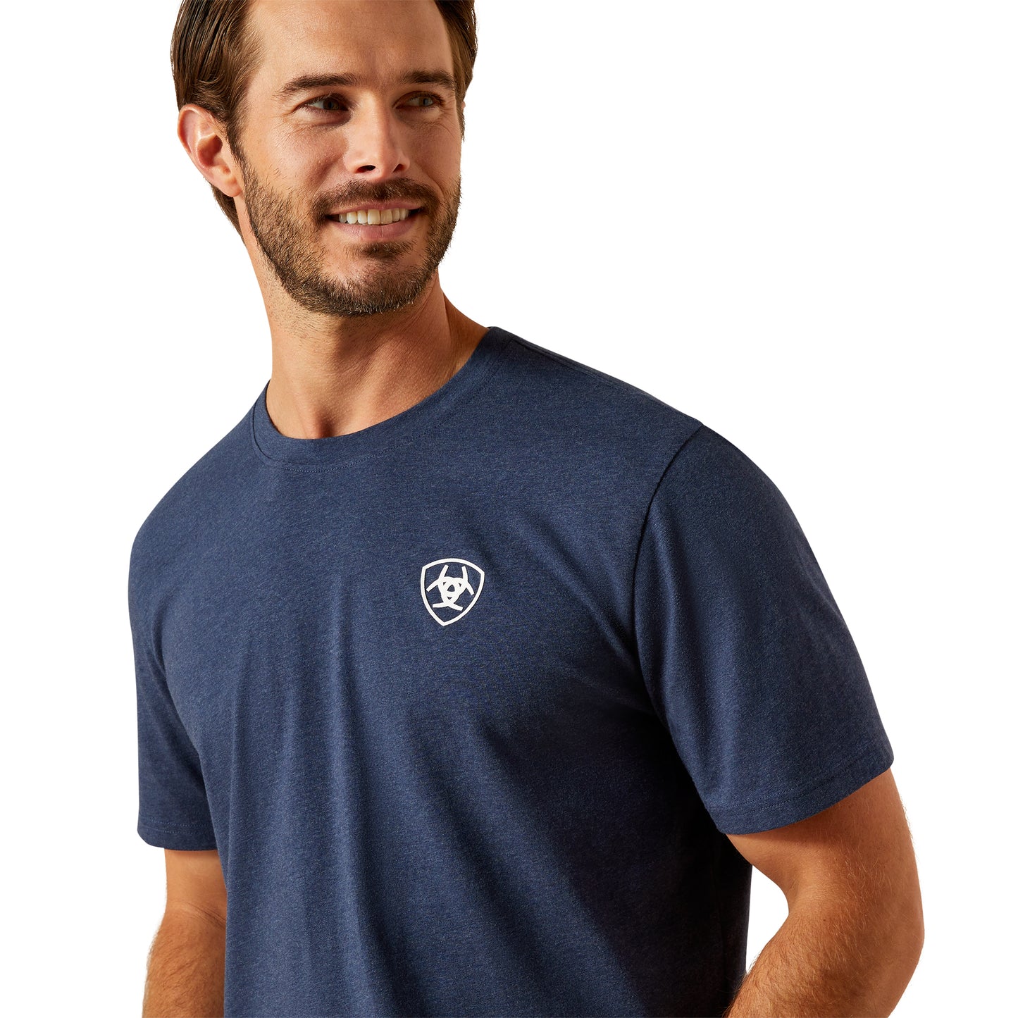 Ariat Men's BV Logo Navy Heather T-Shirt 10062564