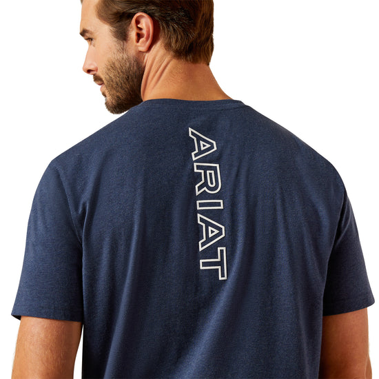 Ariat Men's BV Logo Navy Heather T-Shirt 10062564