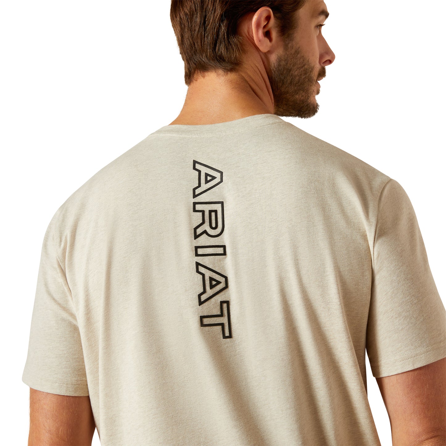 Ariat Men's BV Logo Khaki Heather T-Shirt 10062695