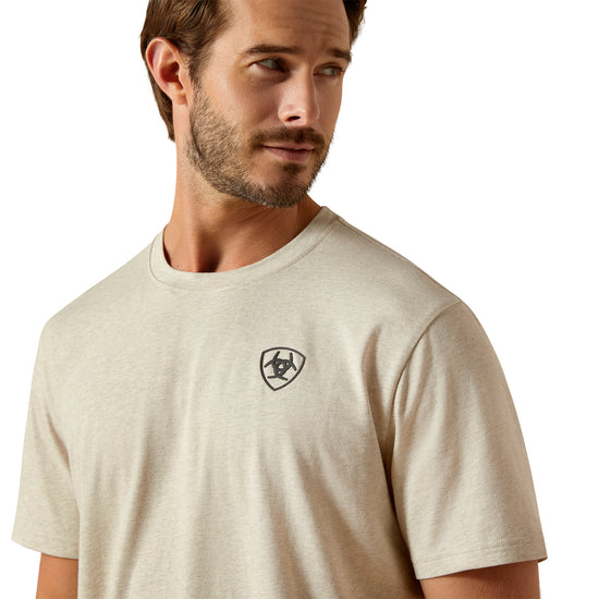 Ariat Men's BV Logo Khaki Heather T-Shirt 10062695