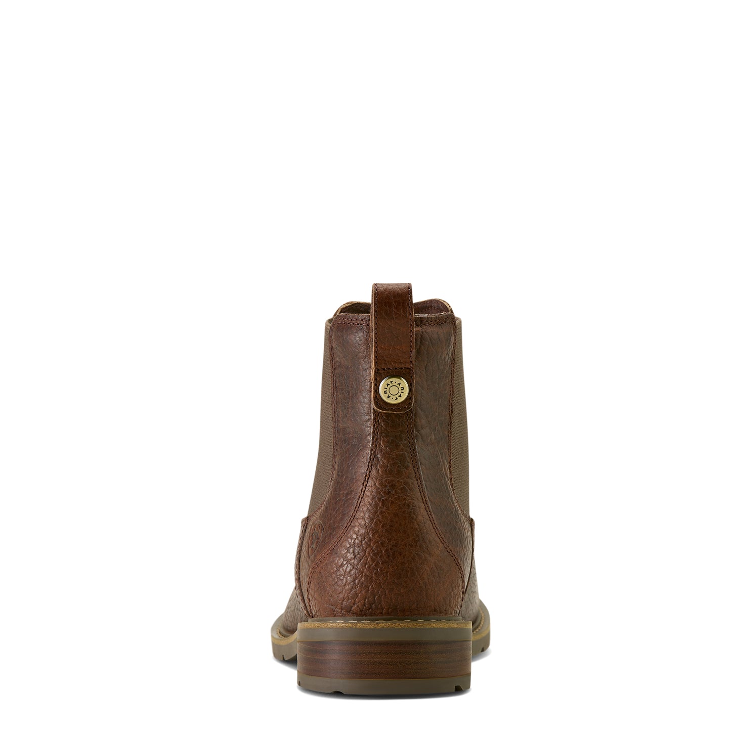 Ariat Men's Wexford Bison Cognac Leather Round Toe Chelsea Boot 10063831