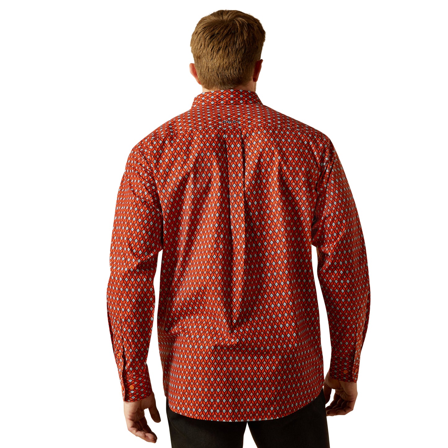 Ariat Men's Thadd Red Classic Fit Button Down Shirt 10062187