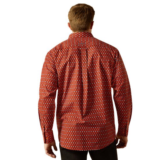 Ariat Men's Thadd Red Classic Fit Button Down Shirt 10062187