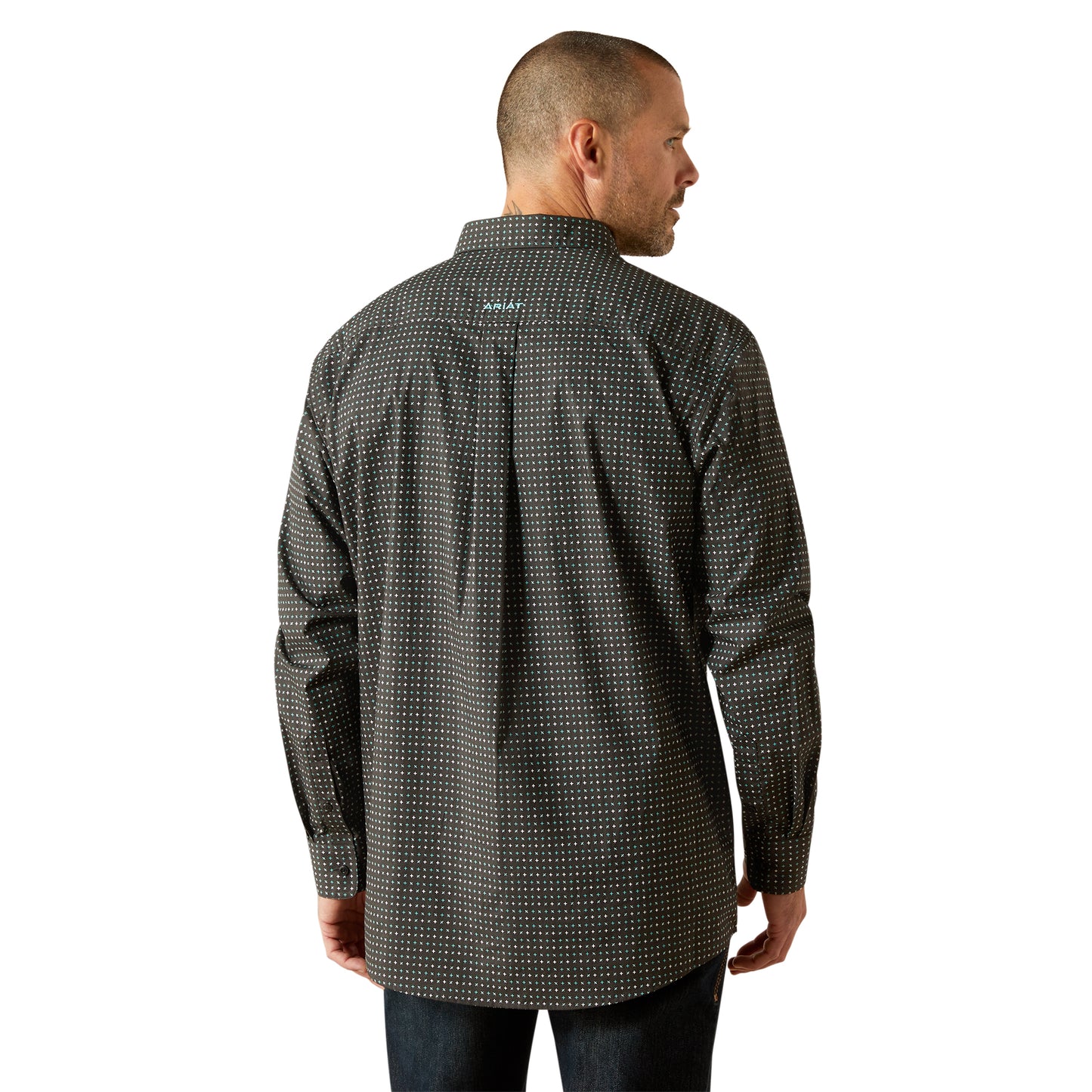 Ariat Men's Belmont Classic Fit Black Button Down Shirt 10062207