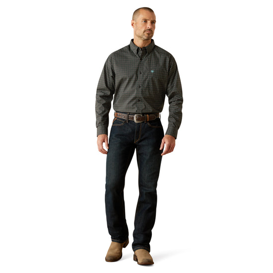 Ariat Men's Belmont Classic Fit Black Button Down Shirt 10062207