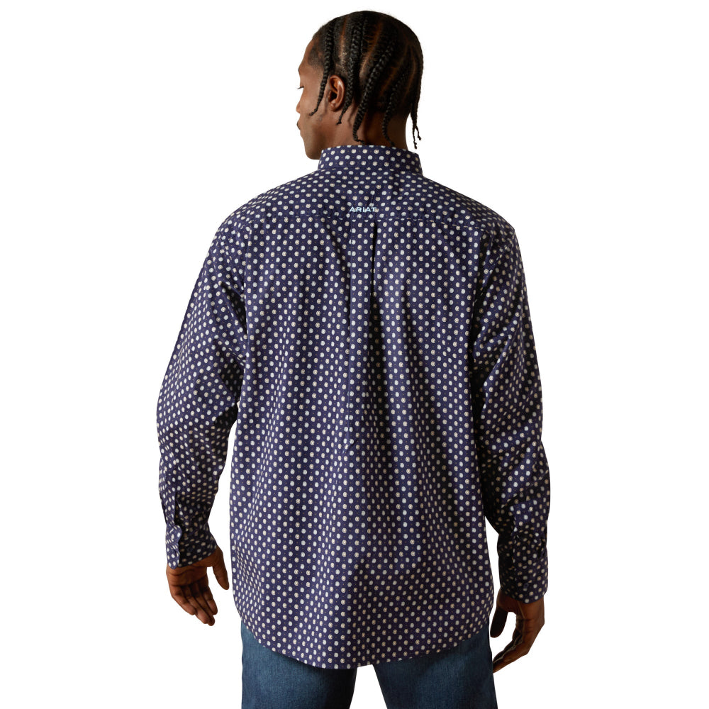 Ariat Men's Stone Dark Blue Classic Fit Button Down Shirt 10062241