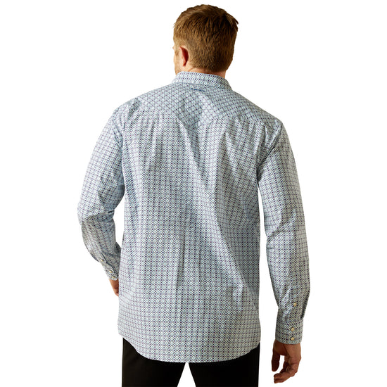 Ariat Men's Sherwyn White Classic Fit Snap Shirt 10062248