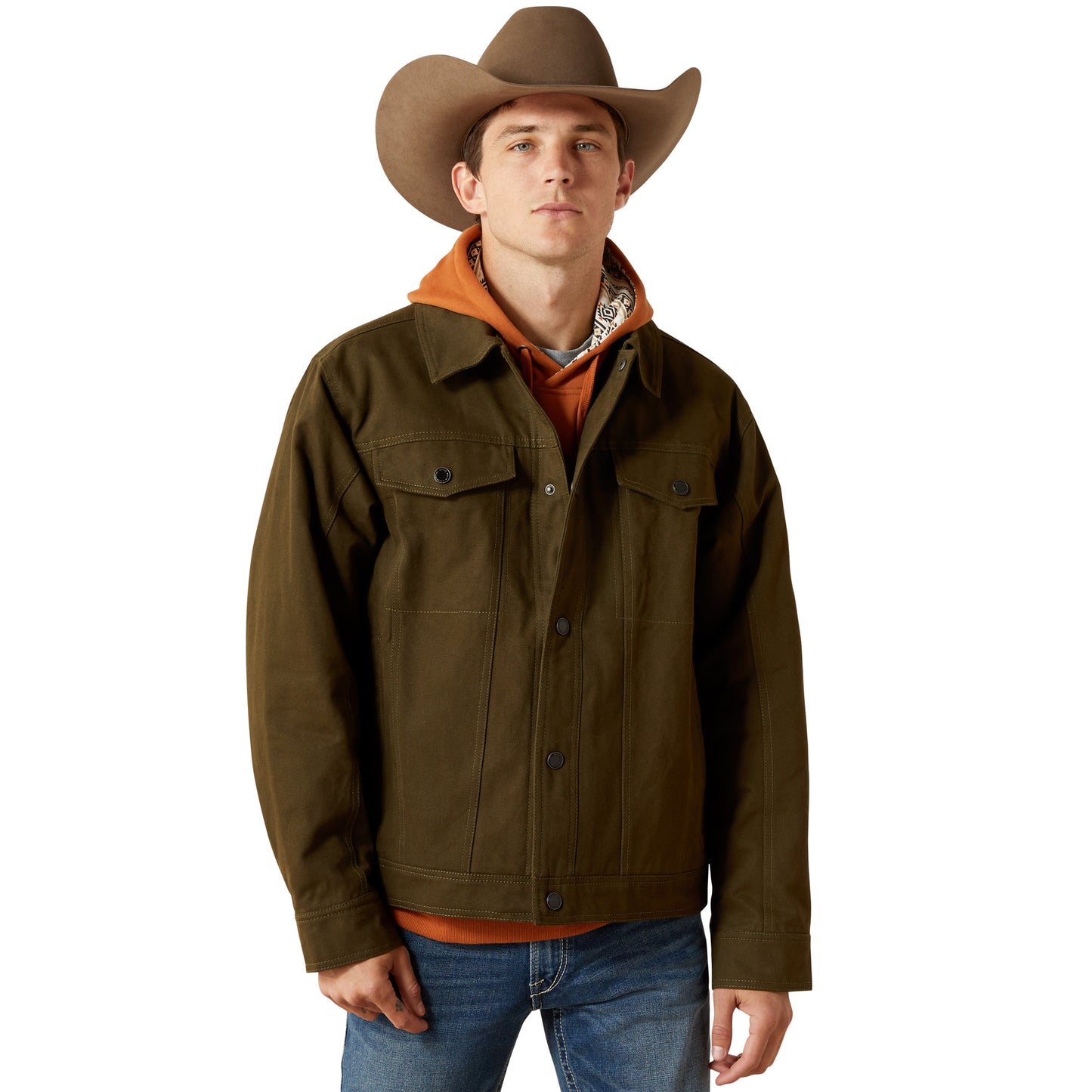 Ariat Men's Canvas Rancher Desert Sand Snap Button Jacket 10062437