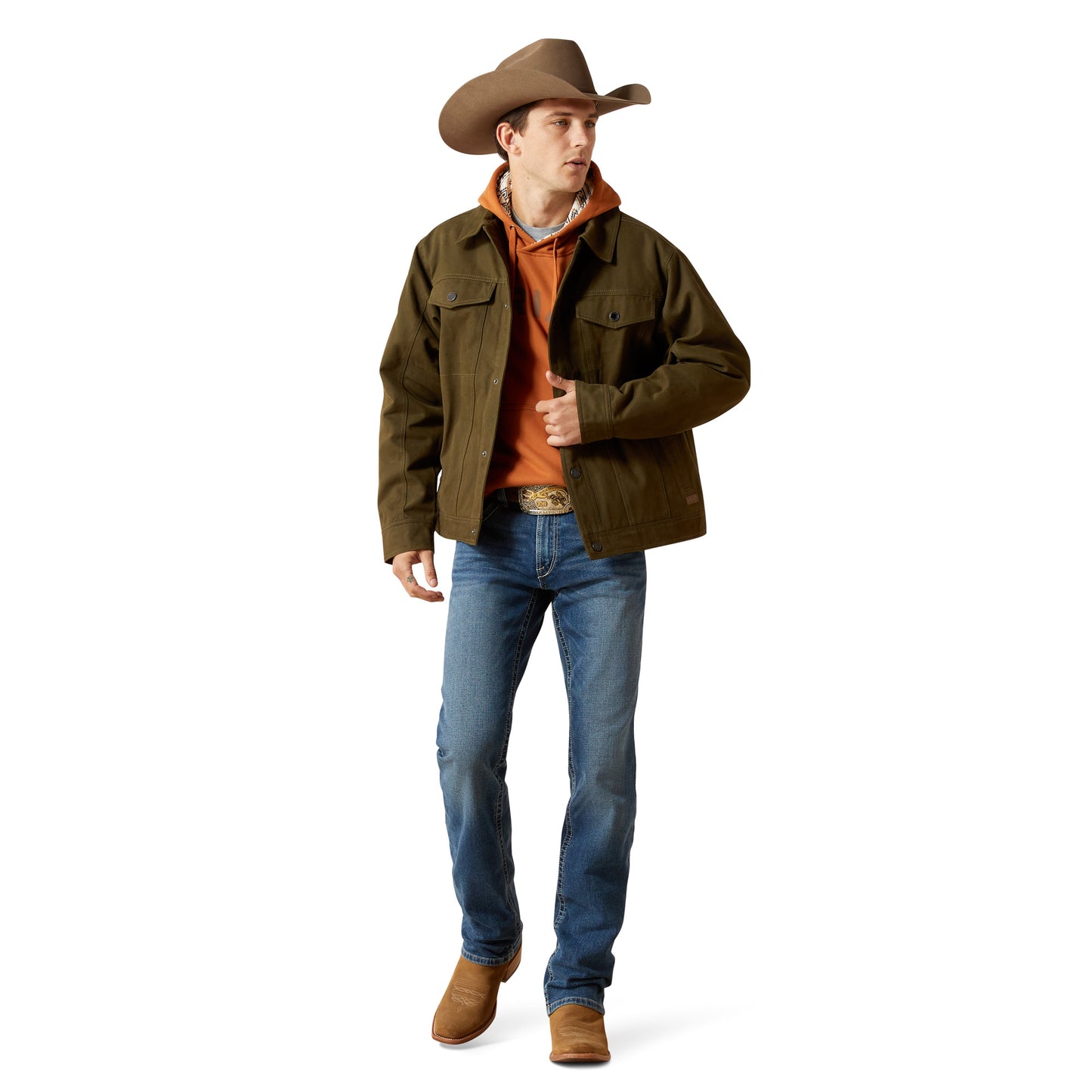 Ariat Men's Canvas Rancher Desert Sand Snap Button Jacket 10062437