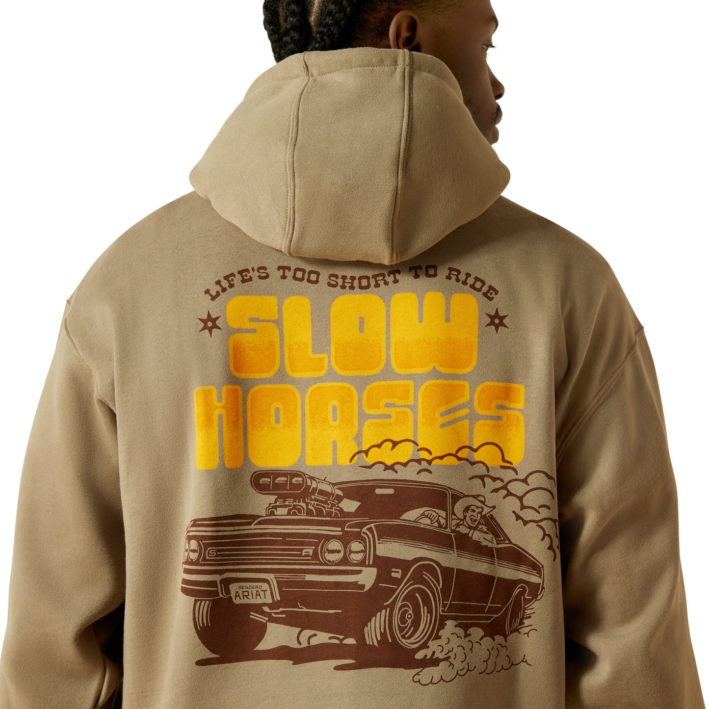 Ariat X Sendero Slow Horses Brindle Beige Hoodie 10062503