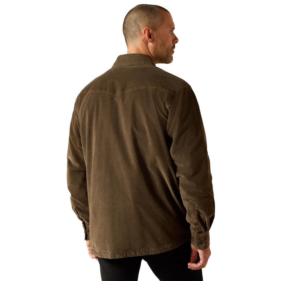 Ariat Men's Retro Corduroy Dark Green Shirt Jacket 10062519 back