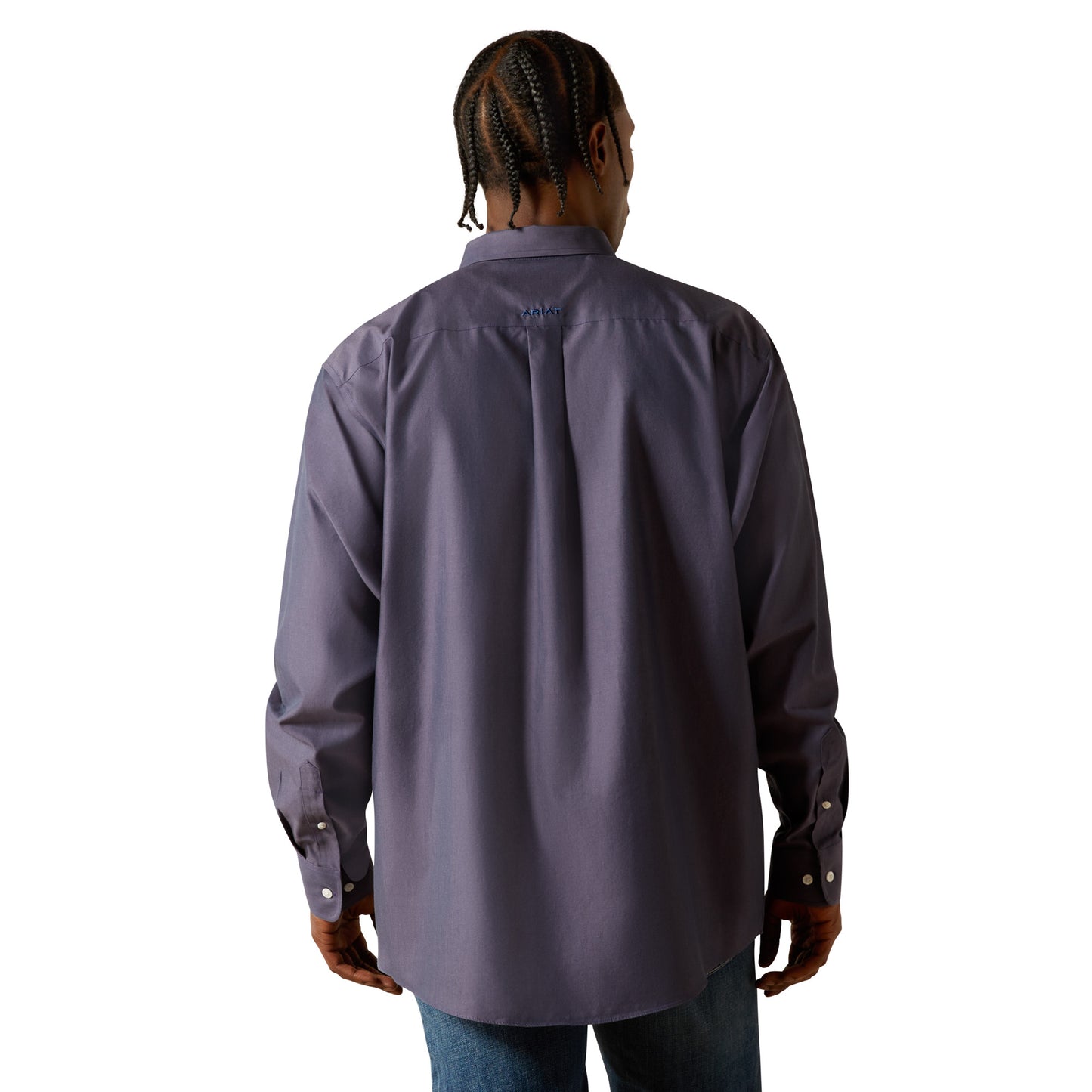 Ariat Men's Wrinkle Free Pinpoint Oxford Button Down Shirt 10062527