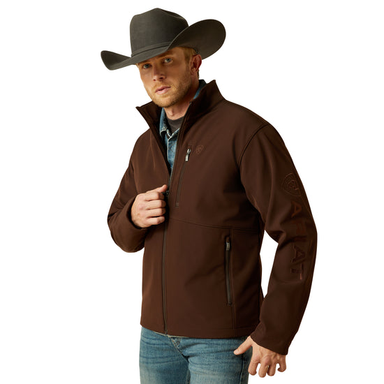 Ariat Men's Brown Logo Concealed Carry Softshell Jacket 10062585