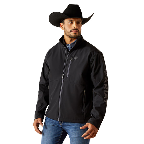 Ariat Men's Phantom Grey Southwest Logo Softshell Jacket 10062586