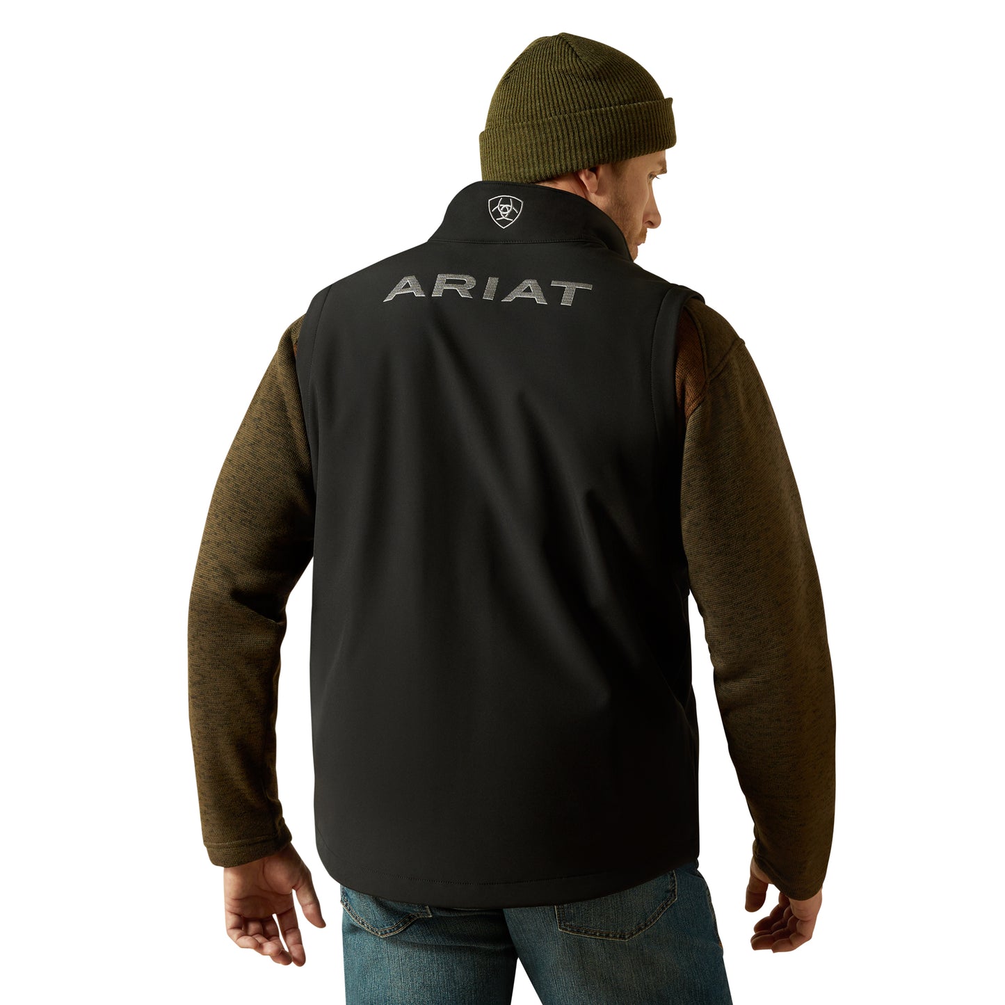 Ariat Men's Black Logo Softshell Vest 10062587