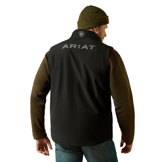 Ariat Men's Black Logo Softshell Vest 10062587