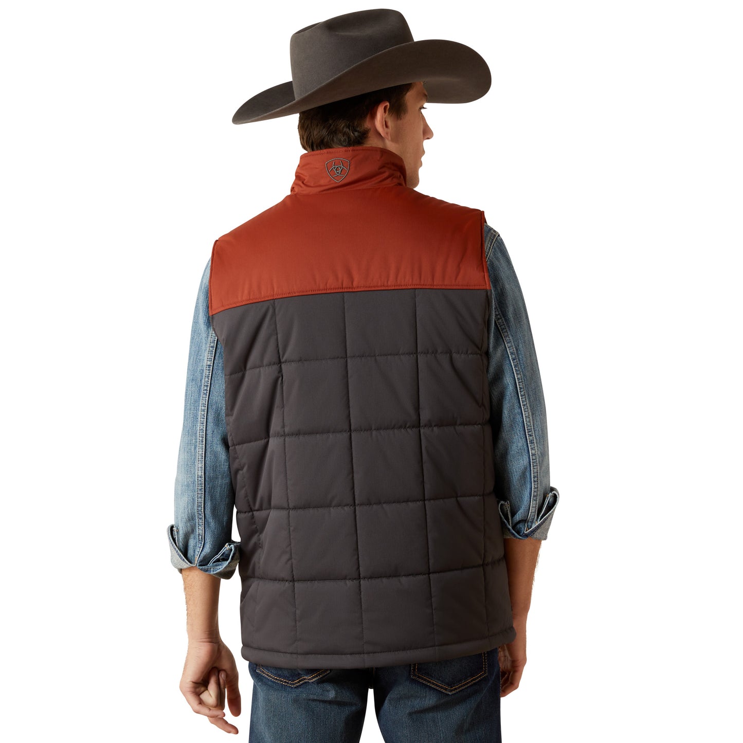 Ariat Men's Crius Smoked Paprika & Phantom Insulated Vest 10062604