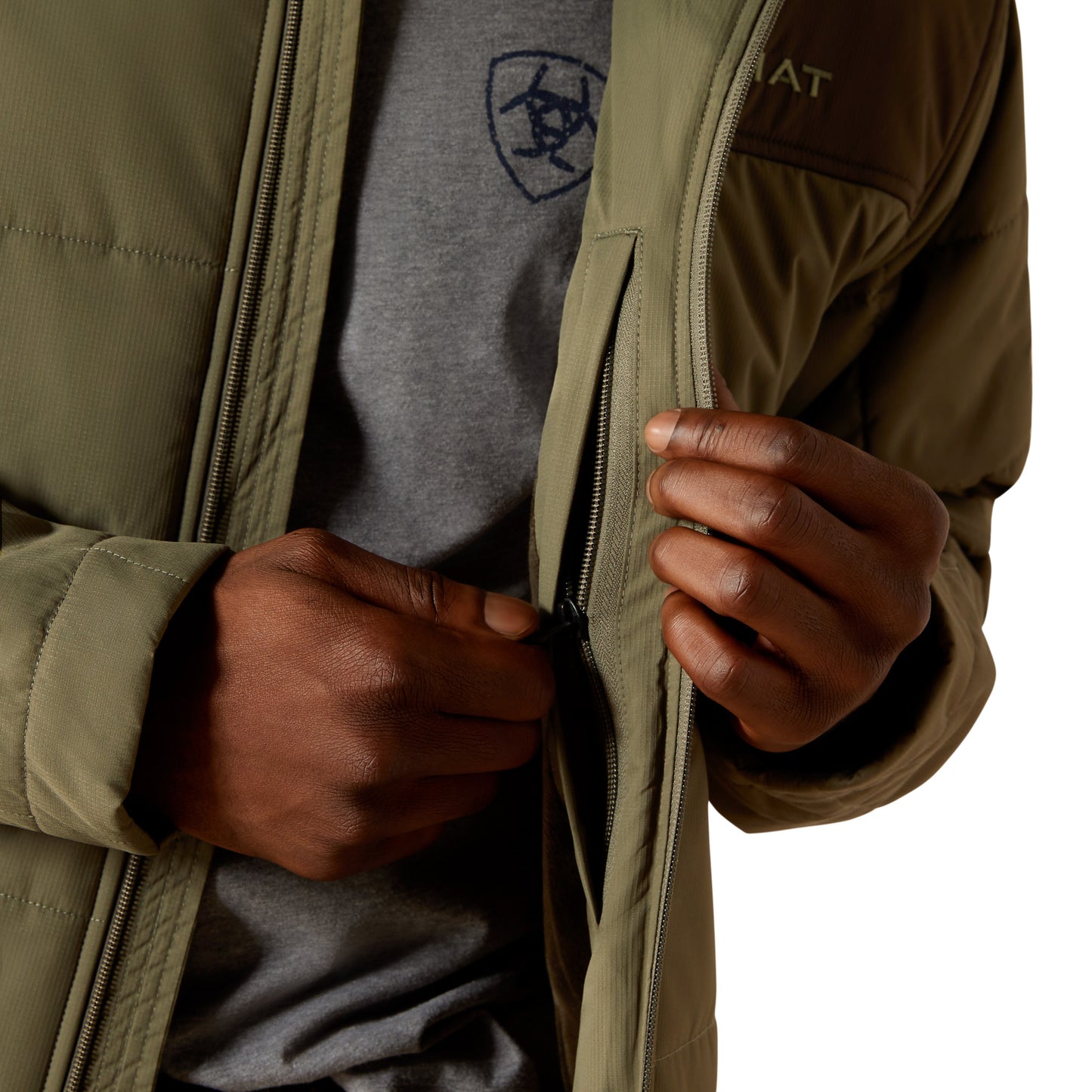 Ariat Men's Crius Hooded Green Insulated Jacket 10062677