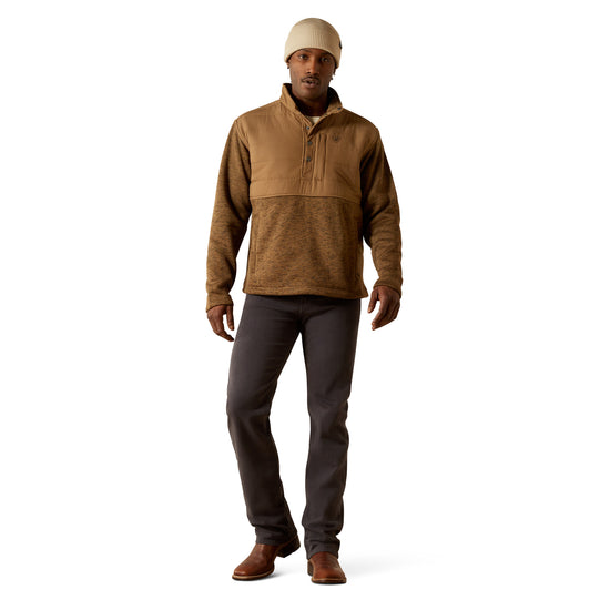 Ariat Men's Caldwell Reinforced Khaki Snap Sweater 10062678