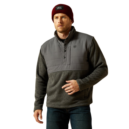 Ariat Men's Caldwell Reinforced Snap Grey Sweater 10062679