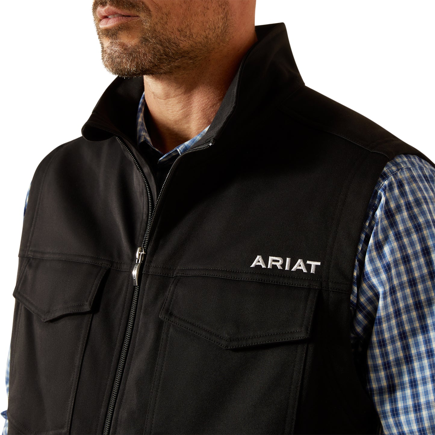 Ariat Men's Sentinel Black Water Repellent Zip Vest 10062822