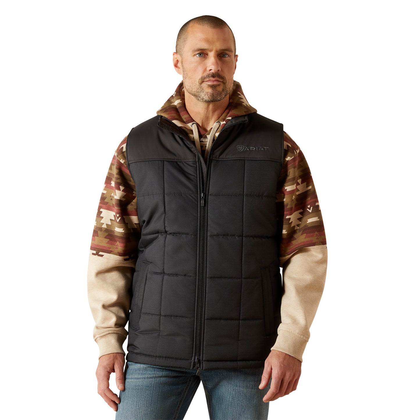 Ariat Men's Crius Phantom Chambray Insulated Vest 10062901