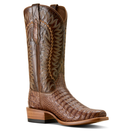 Ariat Men's Futurity Finalist Natural Caiman Belly Western Boot 10063766