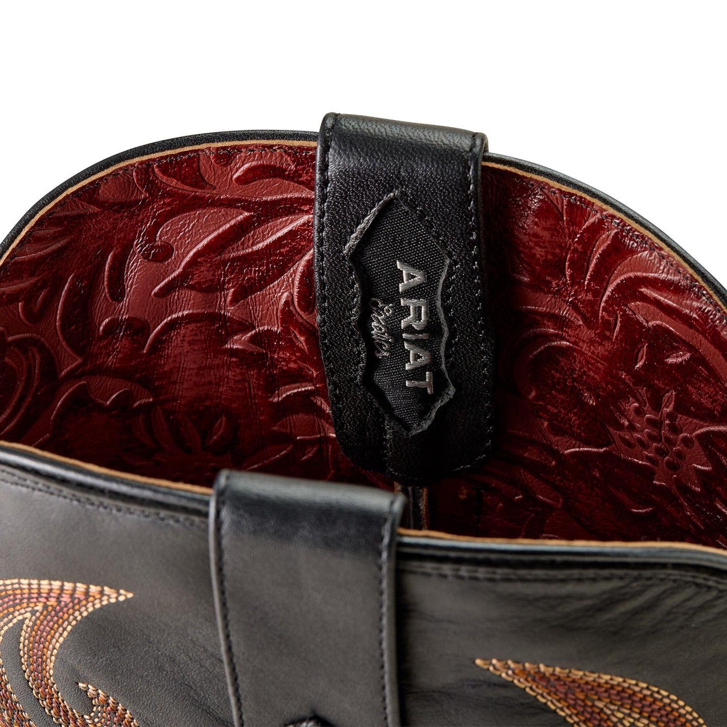 Ariat Men's Classic Cash Black Full Quill Ostrich Western Boots 10063776