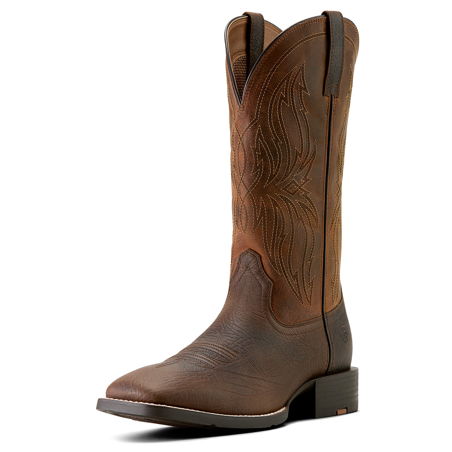 Ariat Men's Sport Rustler Toffee Hippo Print Western Boot 10063985