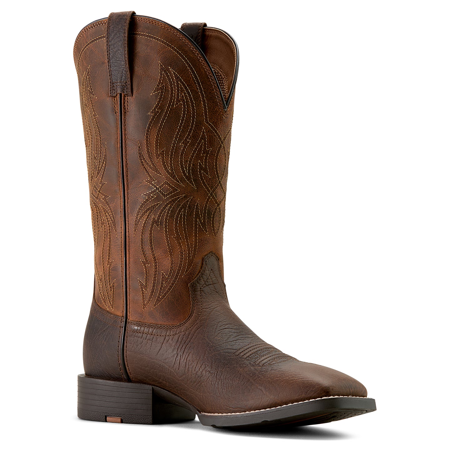 Ariat Men's Sport Rustler Toffee Hippo Print Western Boot 10063985