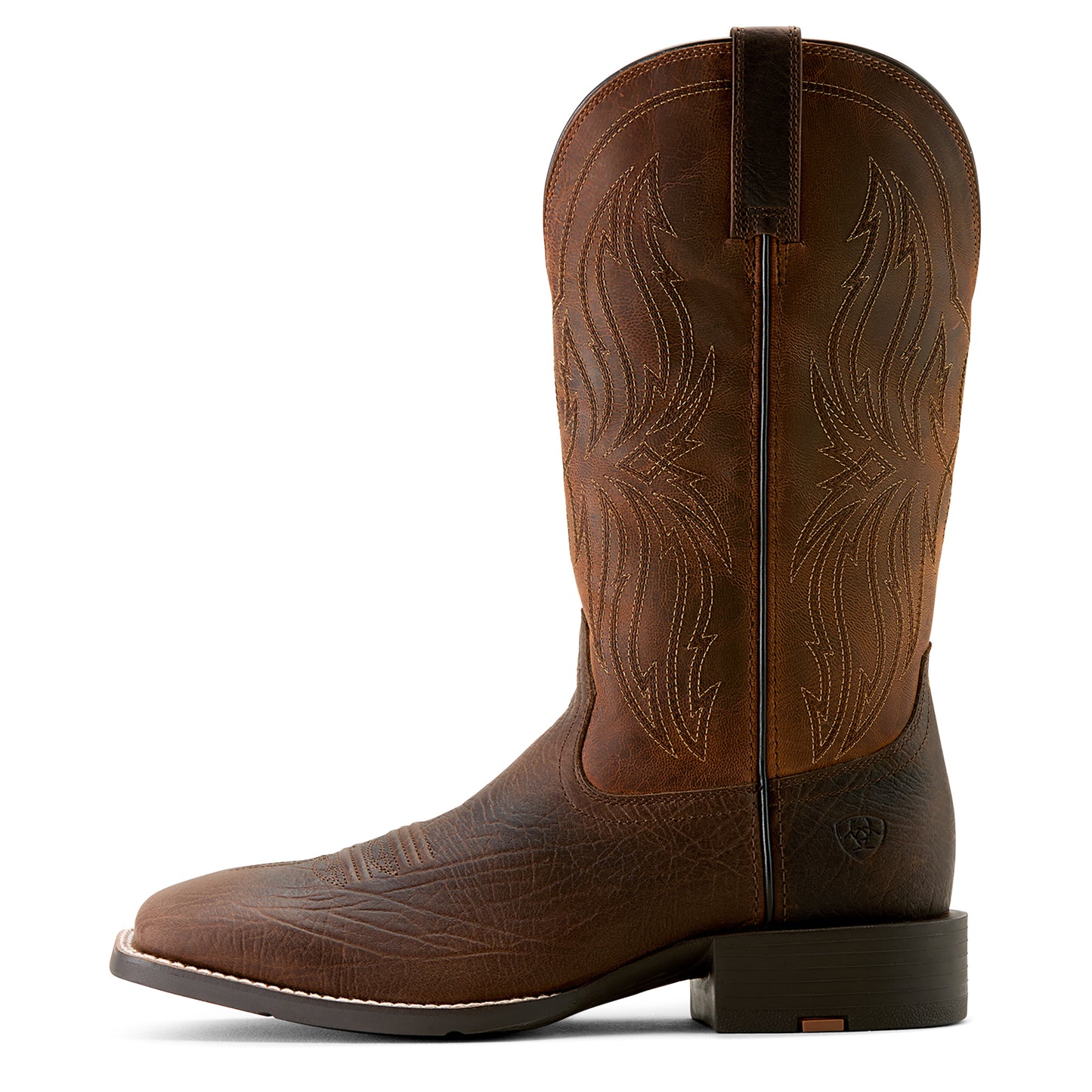 Ariat Men's Sport Rustler Toffee Hippo Print Western Boot 10063985