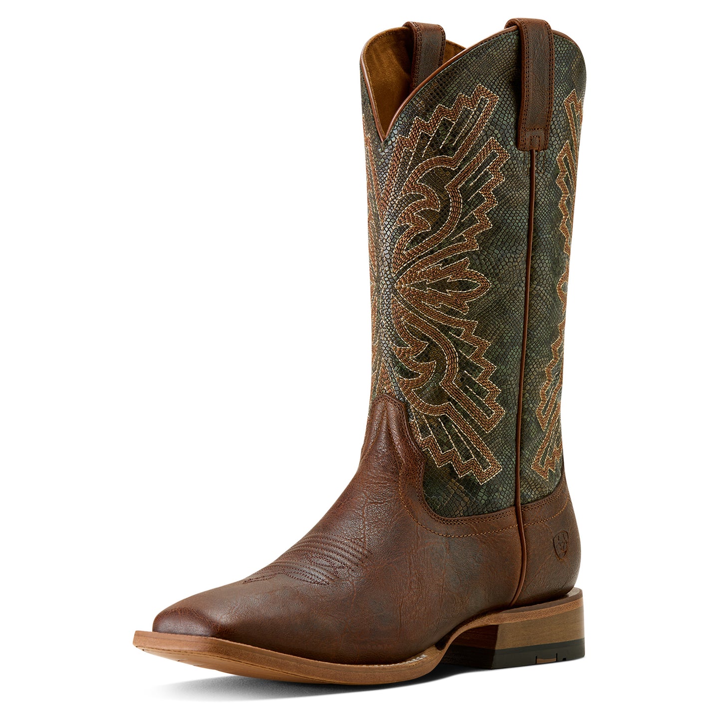 Ariat Men's Sting Warm Cognac Wide Square Toe Western Boot 10063999