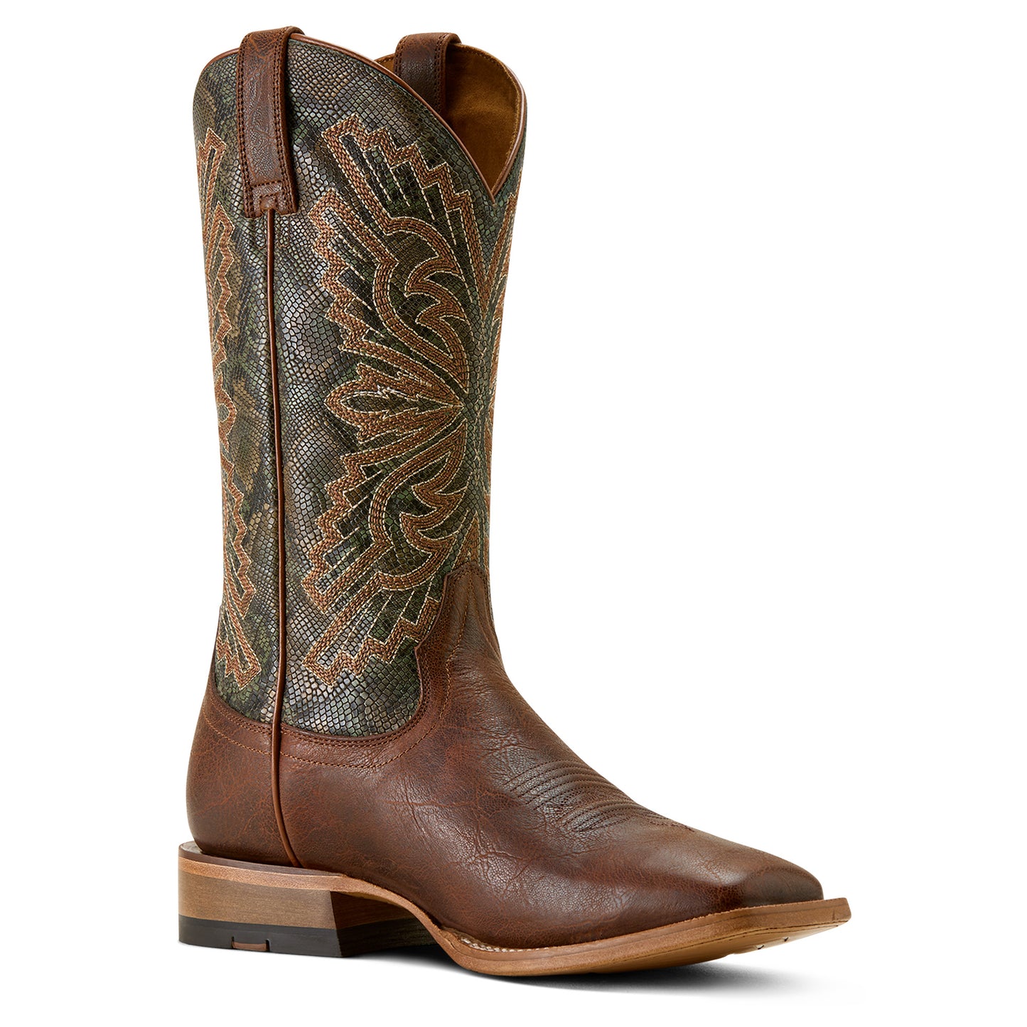 Ariat Men's Sting Warm Cognac Wide Square Toe Western Boot 10063999