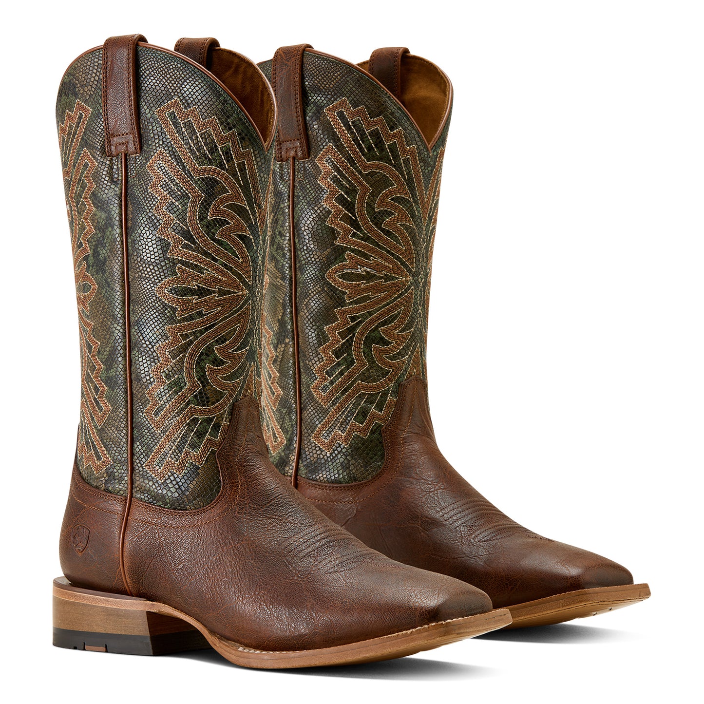 Ariat Men's Sting Warm Cognac Wide Square Toe Western Boot 10063999