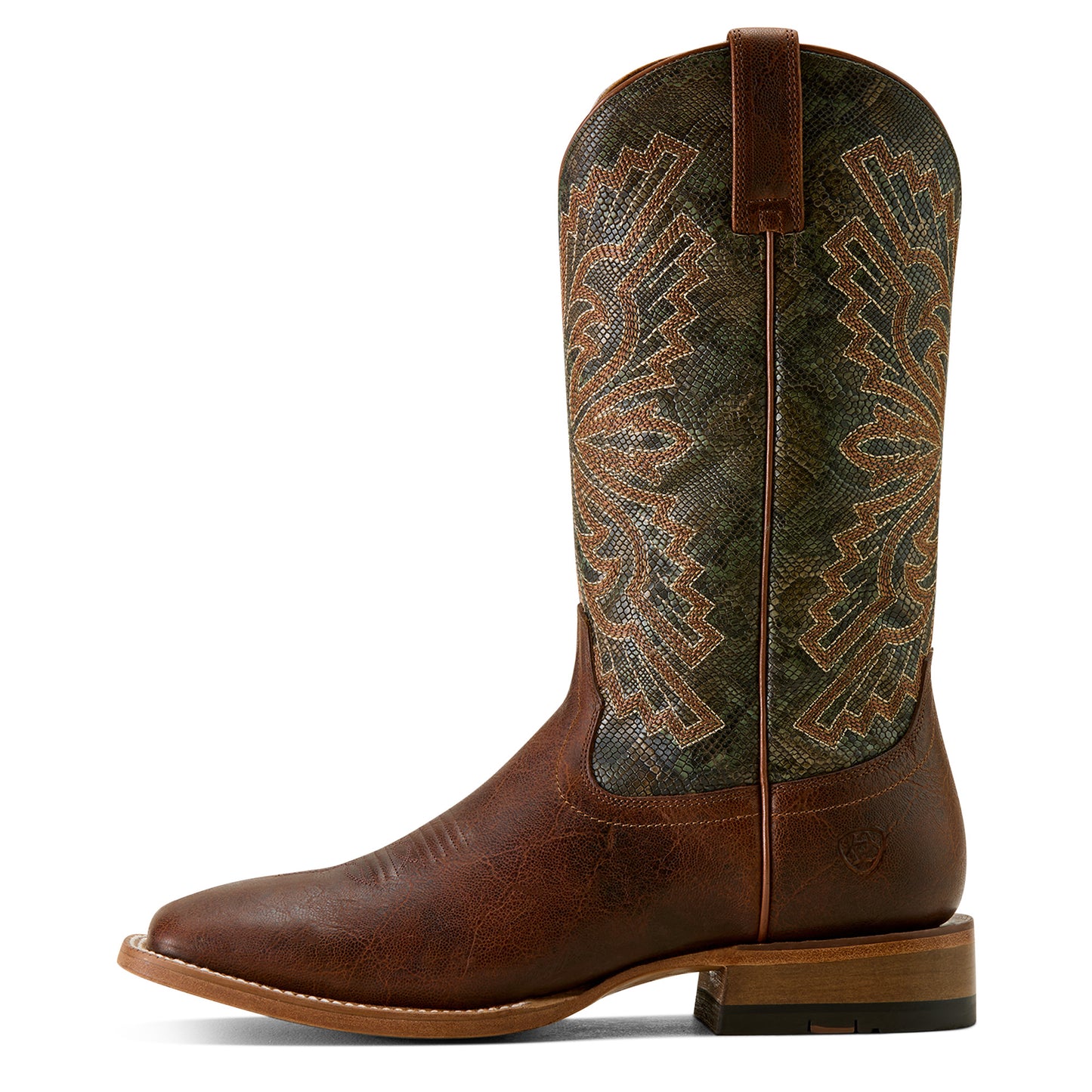 Ariat Men's Sting Warm Cognac Wide Square Toe Western Boot 10063999