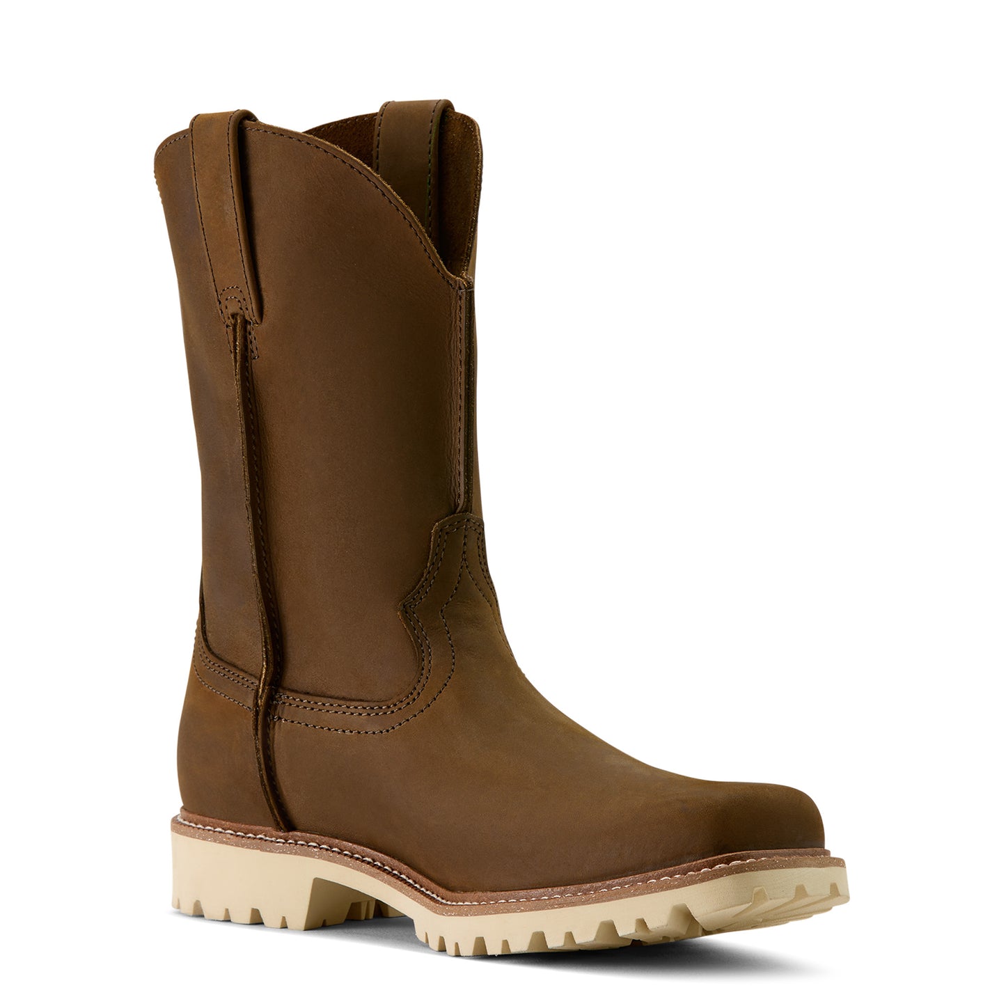 Ariat Men's Stoney Creek Distressed Dark Wheat Western Boot 10064009