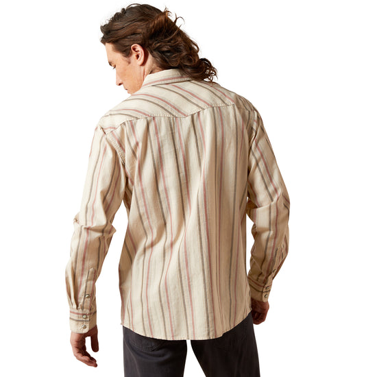 Ariat Men's Hines Retro Fit Off White Shirt 10065757