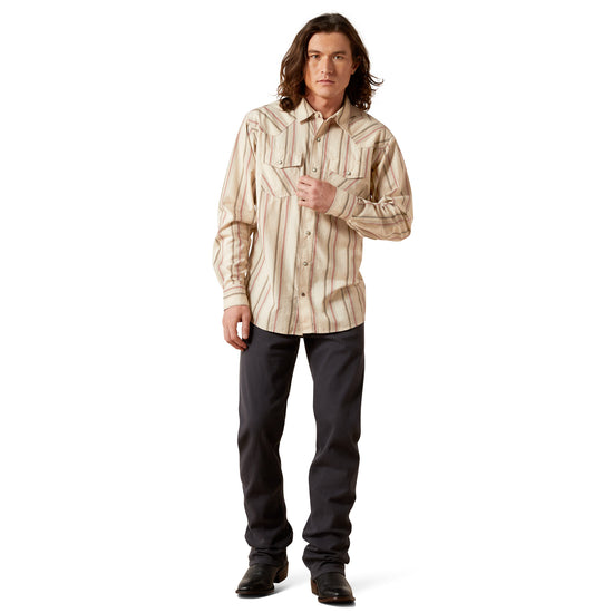 Ariat Men's Hines Retro Fit Off White Shirt 10065757