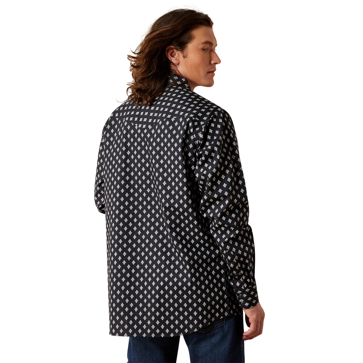 Ariat Men's Felix Fitted Black Button Down Shirt 10065785