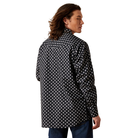 Ariat Men's Felix Fitted Black Button Down Shirt 10065785