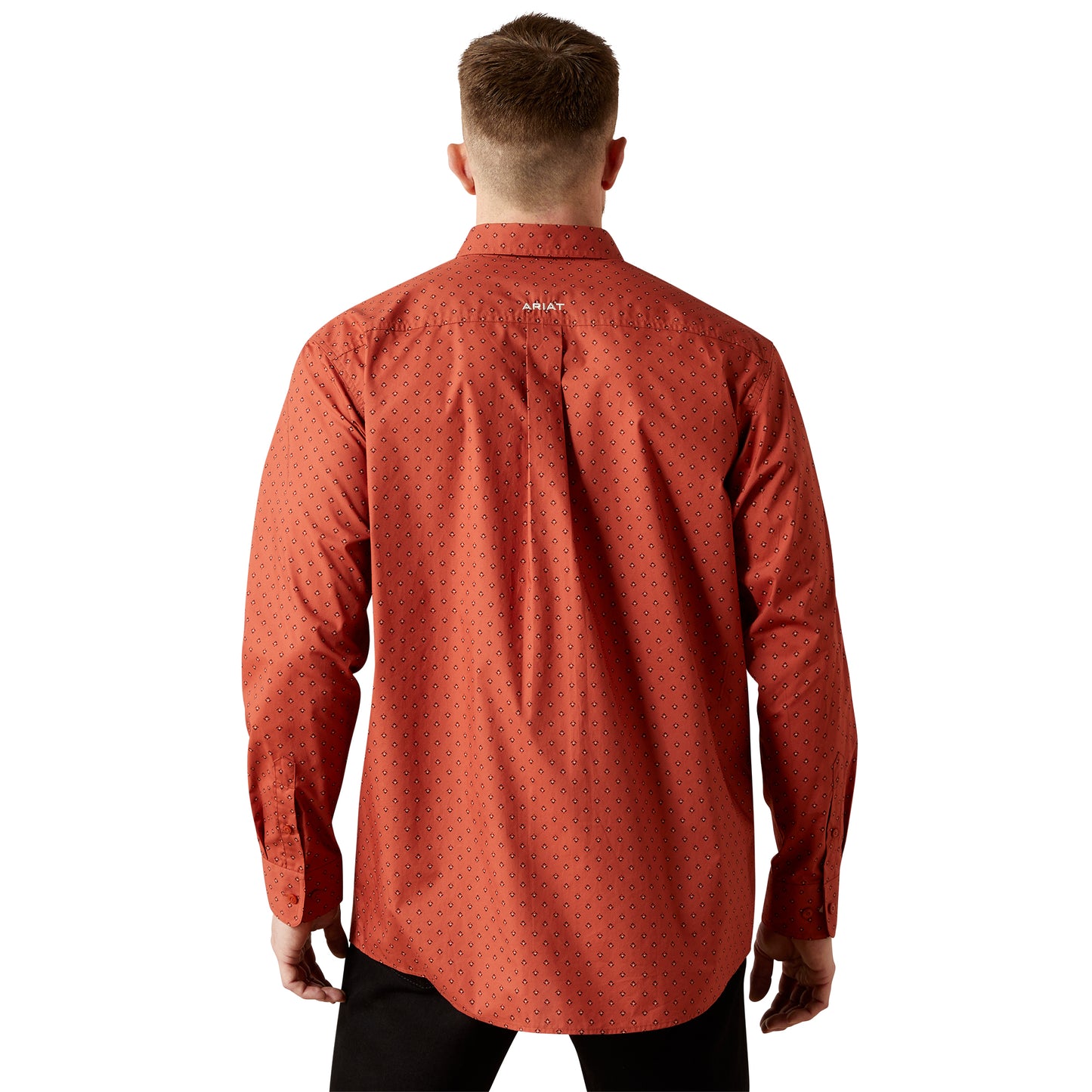 Ariat Men's Team Porter Brick Red Classic Fit Shirt 10065813