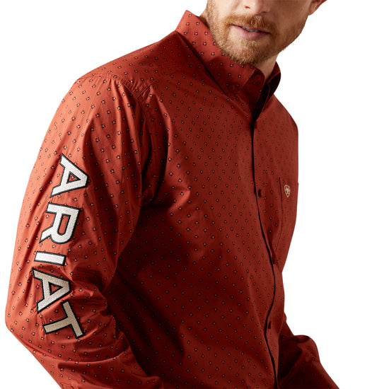 Ariat Men's Team Porter Brick Red Classic Fit Shirt 10065813