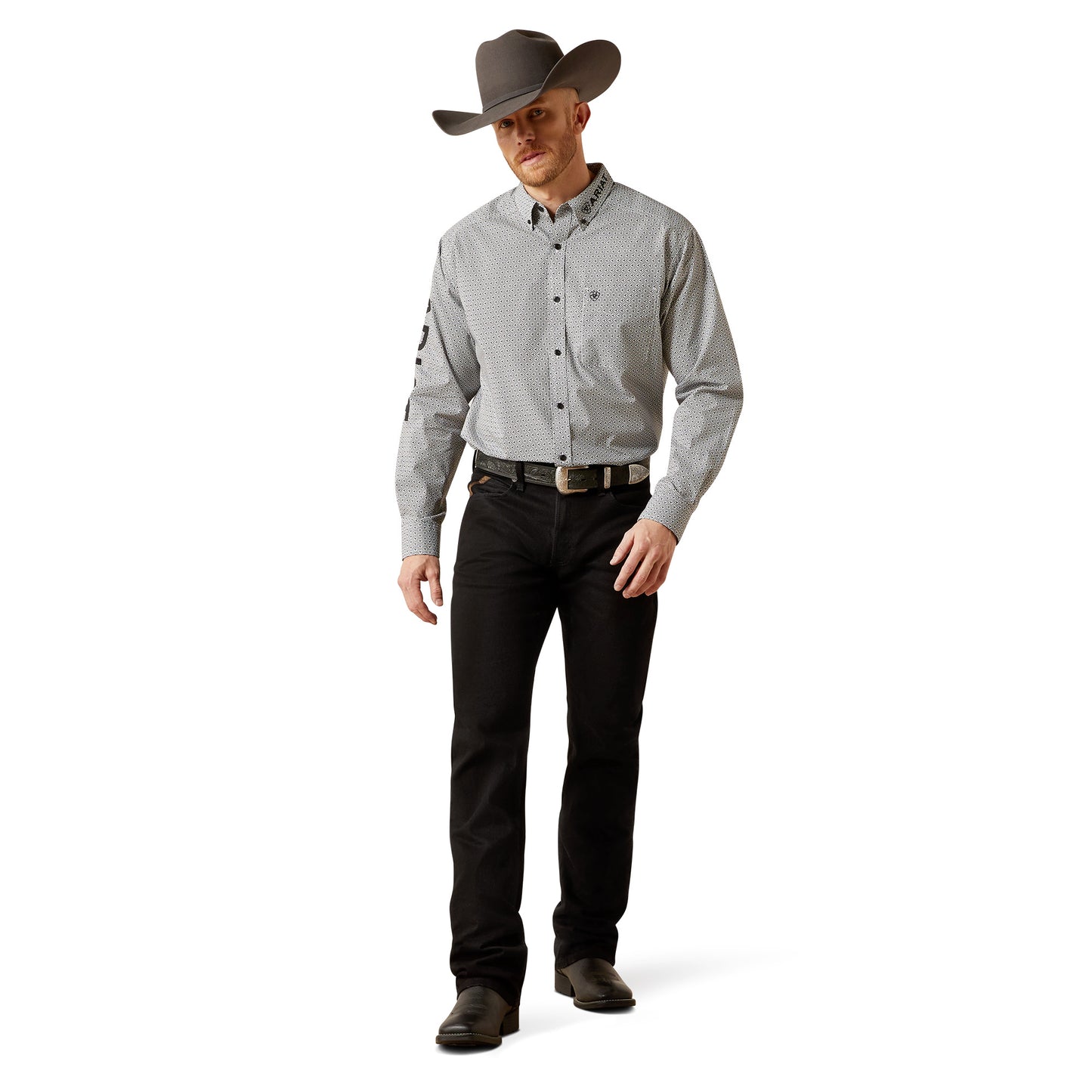 Ariat Men's Team Pablo White & Black Classic Fit Shirt 10065815