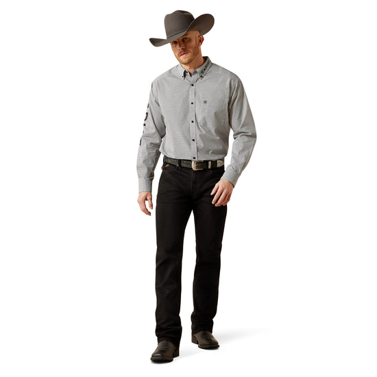 Ariat Men's Team Pablo White & Black Classic Fit Shirt 10065815