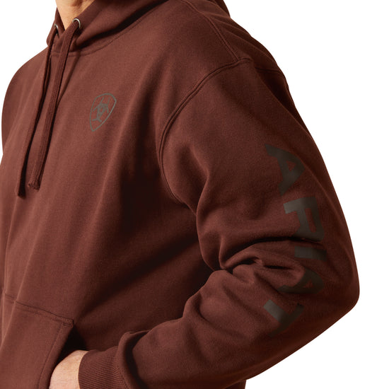 Ariat Men's Deep Mahogany Logo Pullover Hoodie 10065839