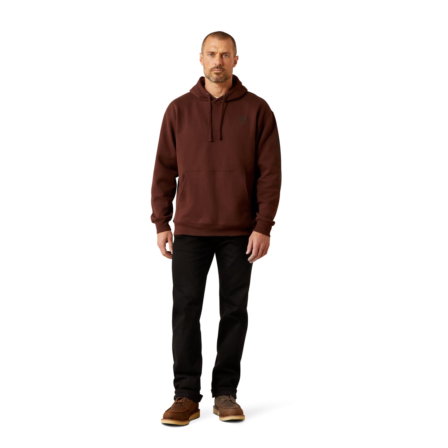 Ariat Men's Deep Mahogany Logo Pullover Hoodie 10065839